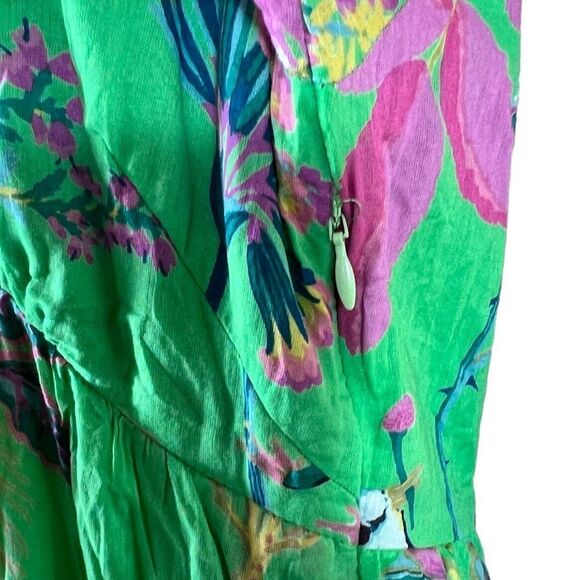 Banjanan Hilary Dress in Woden Hedgerow Classic Green - Picture 10 of 16